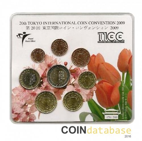 Set Obverse Image minted in NETHERLANDS in 2009 (Tokyo International Coin Convention Mint Sets BU)  - The Coin Database