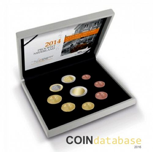 Set Obverse Image minted in NETHERLANDS in 2014 (Annual Mint Sets PROOF)  - The Coin Database