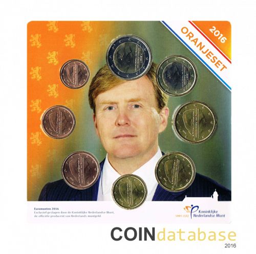 Set Obverse Image minted in NETHERLANDS in 2016 (Annual Mint Sets - Oranjeset BU)  - The Coin Database