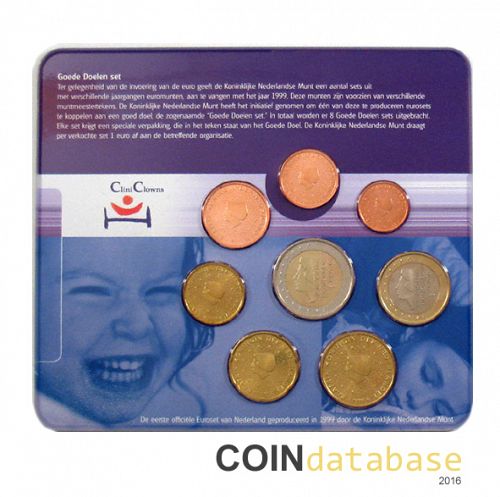 Set Reverse Image minted in NETHERLANDS in 1999 (Annual Mint Sets BU)  - The Coin Database