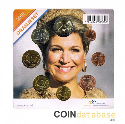 Set Reverse Image minted in NETHERLANDS in 2015 (Annual Mint Sets - Oranjeset BU)  - The Coin Database