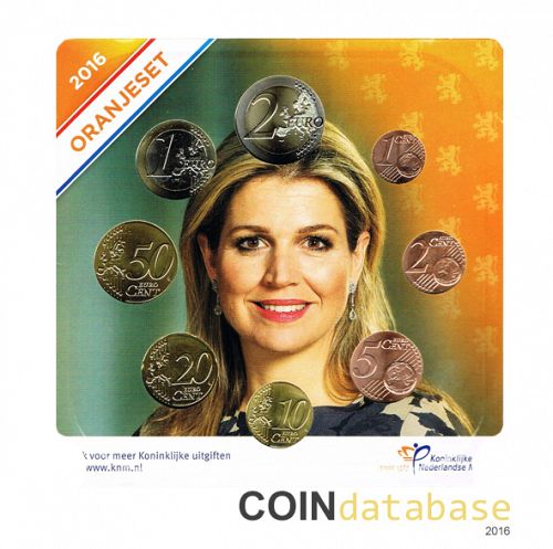 Set Reverse Image minted in NETHERLANDS in 2016 (Annual Mint Sets - Oranjeset BU)  - The Coin Database