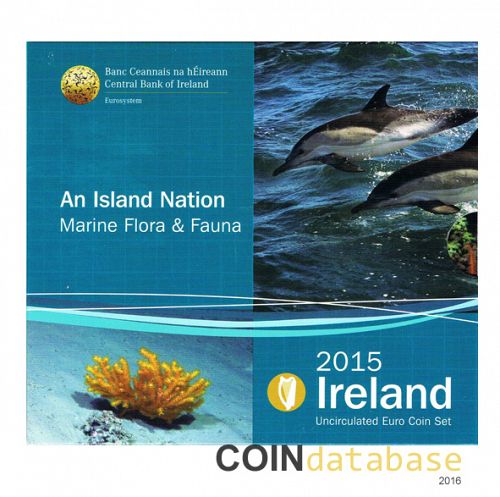 Set Obverse Image minted in IRELAND in 2015 (Annual Mint Sets BU)  - The Coin Database