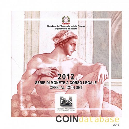 Set Obverse Image minted in ITALY in 2012 (Annual Mint Sets BU)  - The Coin Database