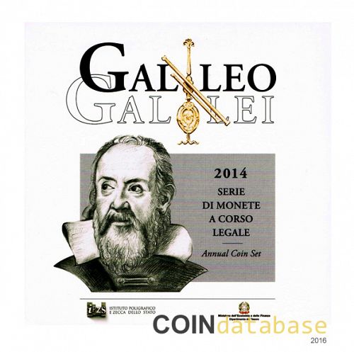 Set Obverse Image minted in ITALY in 2014 (Annual Mint Sets BU)  - The Coin Database