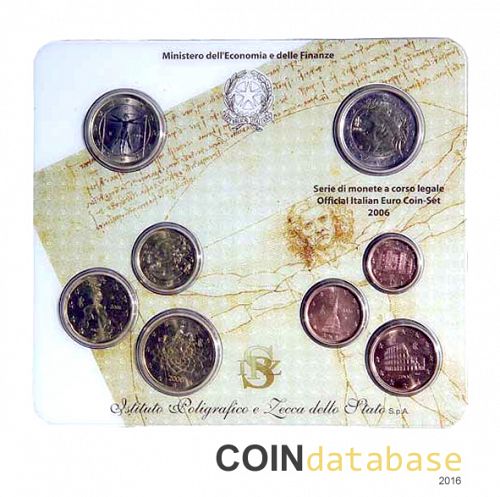 Set Reverse Image minted in ITALY in 2006 (Annual Mint Sets BU)  - The Coin Database