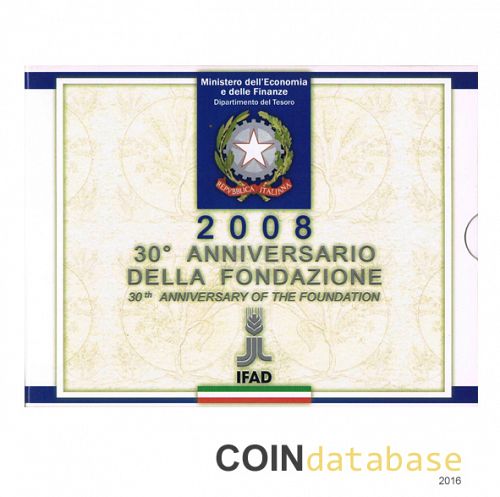 Set Reverse Image minted in ITALY in 2008 (Annual Mint Sets PROOF)  - The Coin Database