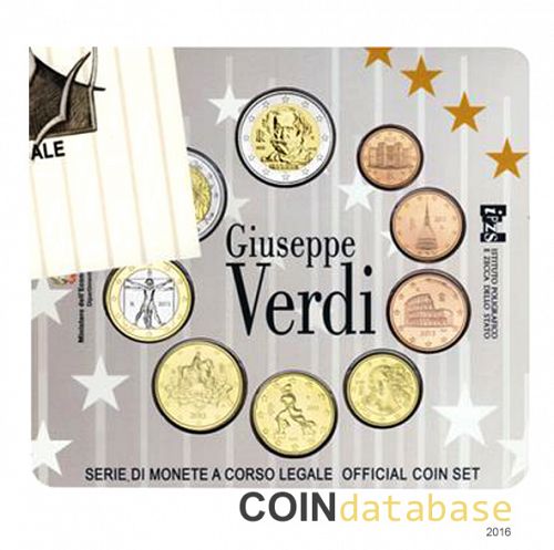 Set Reverse Image minted in ITALY in 2013 (Annual Mint Sets BU)  - The Coin Database