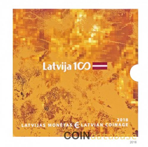 Set Obverse Image minted in LATVIA in 2018 (Annual Mint Sets BU)  - The Coin Database