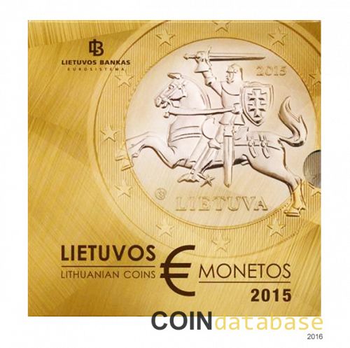 Set Obverse Image minted in LITHUANIA in 2015 (Annual Mint Sets BU)  - The Coin Database