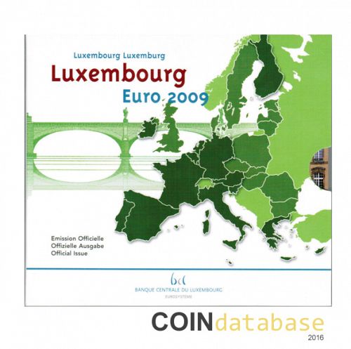 Set Obverse Image minted in LUXEMBOURG in 2009 (Annual Mint Sets BU)  - The Coin Database