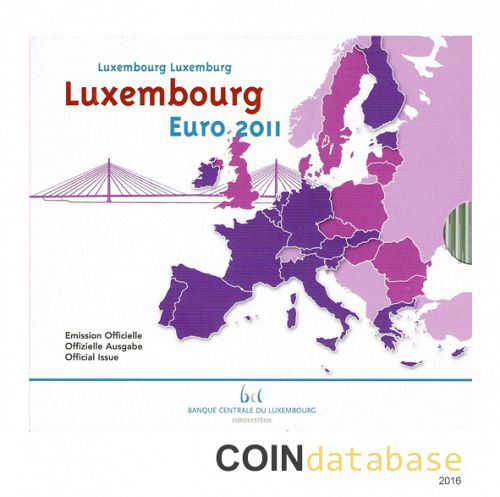 Set Obverse Image minted in LUXEMBOURG in 2011 (Annual Mint Sets BU)  - The Coin Database