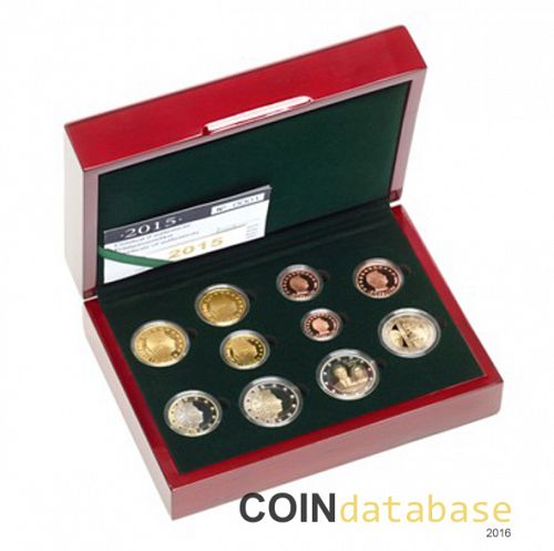 Set Obverse Image minted in LUXEMBOURG in 2015 (Annual Mint Sets PROOF)  - The Coin Database