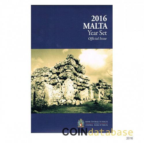 Set Obverse Image minted in MALTA in 2016 (Annual Mint Sets BU)  - The Coin Database