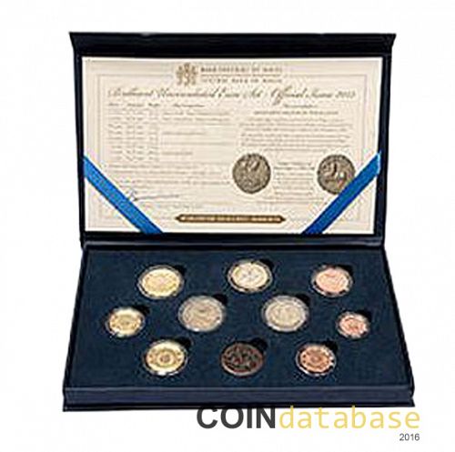 Set Reverse Image minted in MALTA in 2015 (Annual Mint Sets BU)  - The Coin Database