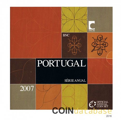 Set Obverse Image minted in PORTUGAL in 2007 (Annual Mint Sets BU)  - The Coin Database