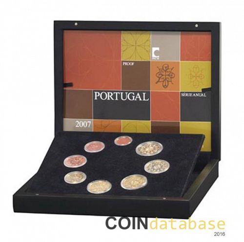 Set Obverse Image minted in PORTUGAL in 2007 (Annual Mint Sets PROOF)  - The Coin Database