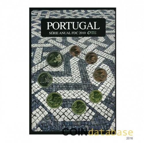 Set Obverse Image minted in PORTUGAL in 2010 (Annual Mint Sets FDC)  - The Coin Database