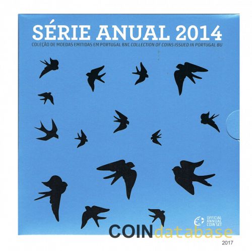 Set Obverse Image minted in PORTUGAL in 2014 (Annual Mint Sets BU)  - The Coin Database