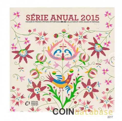 Set Obverse Image minted in PORTUGAL in 2015 (Annual Mint Sets BU)  - The Coin Database