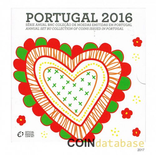 Set Obverse Image minted in PORTUGAL in 2016 (Annual Mint Sets BU)  - The Coin Database