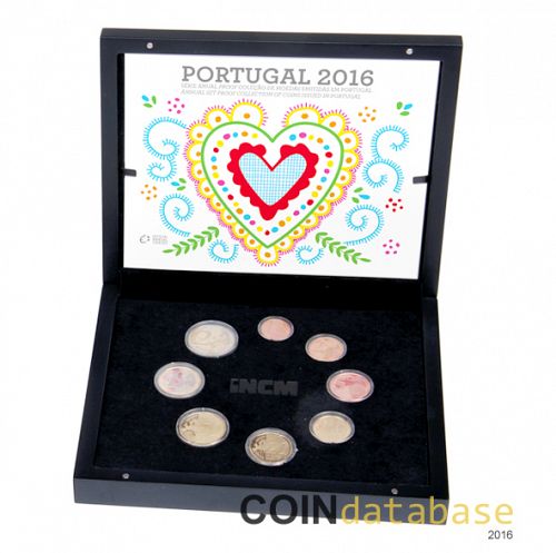 Set Obverse Image minted in PORTUGAL in 2016 (Annual Mint Sets PROOF)  - The Coin Database