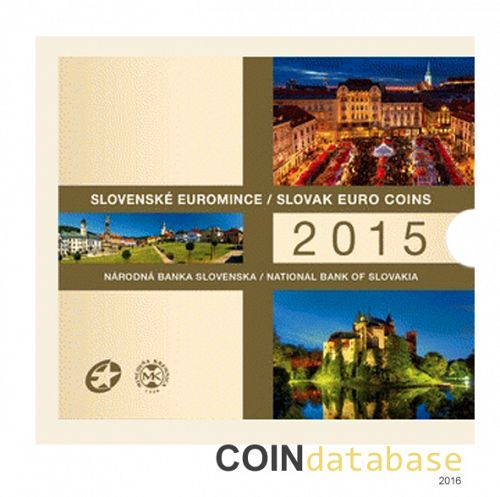 Set Obverse Image minted in SLOVAKIA in 2015 (Annual Mint Sets BU)  - The Coin Database