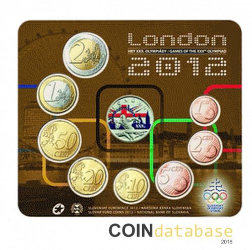 Set Reverse Image minted in SLOVAKIA in 2012 (Annual Mint Sets BU)  - The Coin Database