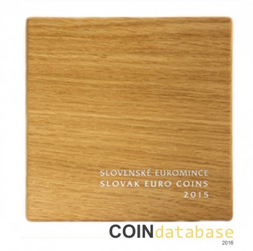 Set Reverse Image minted in SLOVAKIA in 2015 (Annual Mint Sets PROOF - In a wooden case)  - The Coin Database