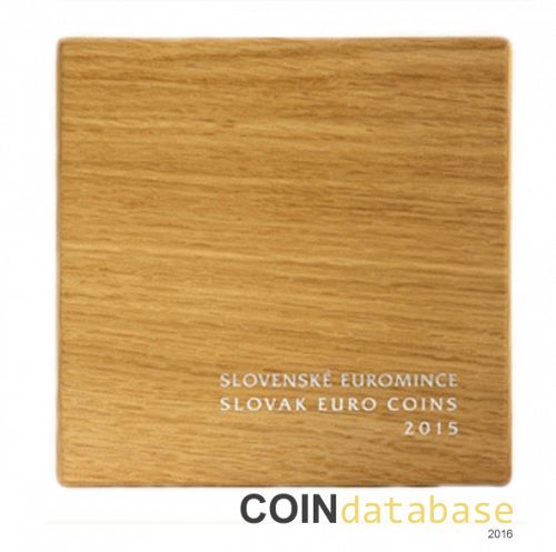 Set Reverse Image minted in SLOVAKIA in 2015 (Annual Mint Sets PROOF - In a wooden case)  - The Coin Database