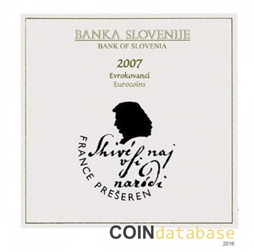 Set Obverse Image minted in SLOVENIA in 2007 (Annual Mint Sets BU)  - The Coin Database