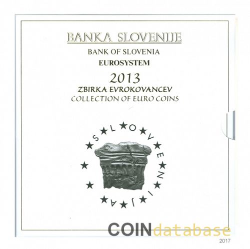 Set Obverse Image minted in SLOVENIA in 2013 (Annual Mint Sets PROOF + 3€ coin)  - The Coin Database
