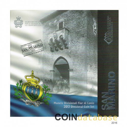 Set Obverse Image minted in SAN MARINO in 2013 (Annual Mint Sets BU)  - The Coin Database