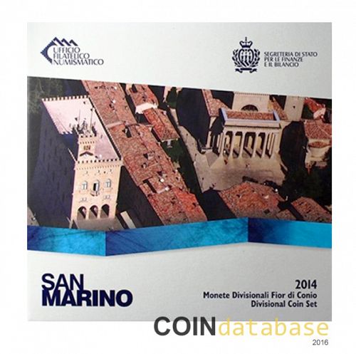 Set Obverse Image minted in SAN MARINO in 2014 (Annual Mint Sets BU)  - The Coin Database