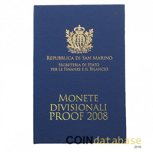 Set Reverse Image minted in SAN MARINO in 2008 (Annual Mint Sets PROOF)  - The Coin Database