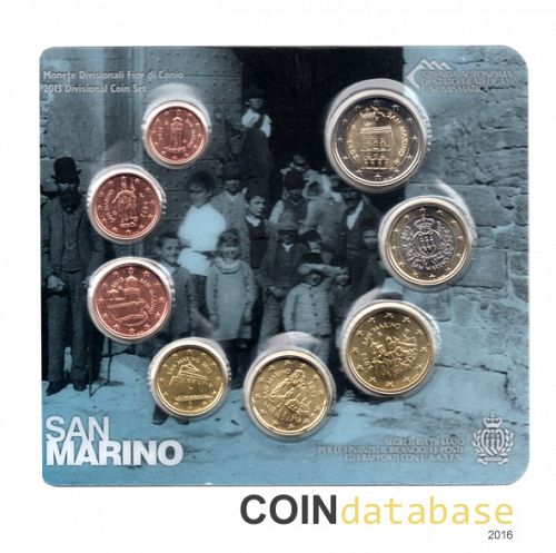 Set Reverse Image minted in SAN MARINO in 2013 (Annual Mint Sets BU)  - The Coin Database