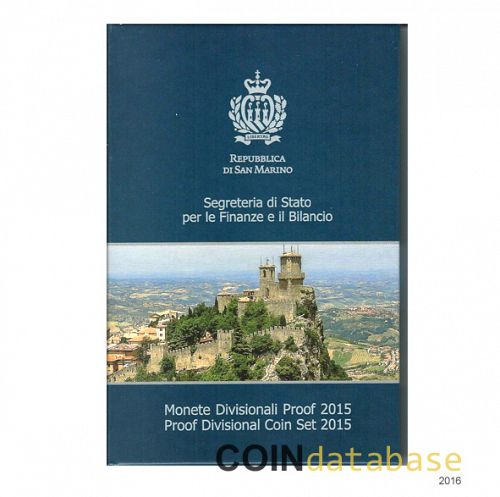 Set Reverse Image minted in SAN MARINO in 2015 (Annual Mint Sets PROOF)  - The Coin Database
