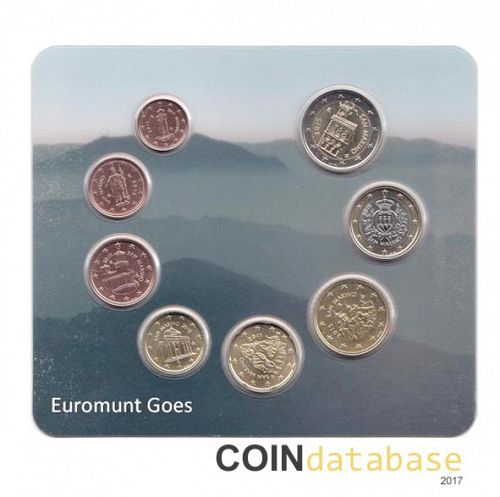 Set Reverse Image minted in SAN MARINO in 2016 (Annual Mint Sets BU)  - The Coin Database