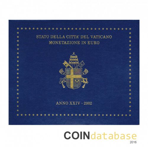 Set Obverse Image minted in VATICAN in 2002 (Annual Mint Sets BU)  - The Coin Database