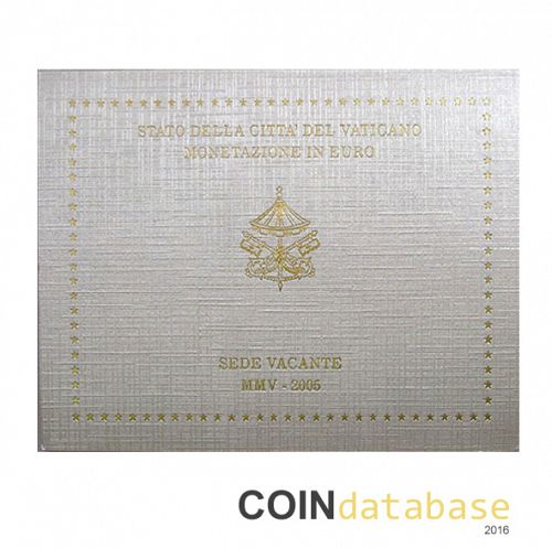 Set Obverse Image minted in VATICAN in 2005 (Annual Mint Sets BU)  - The Coin Database