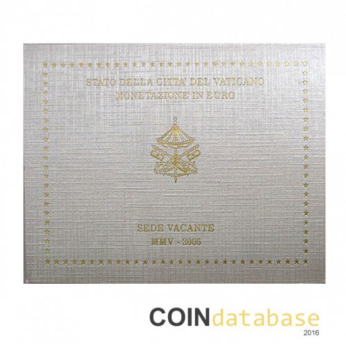 Set Obverse Image minted in VATICAN in 2005 (Annual Mint Sets BU)  - The Coin Database