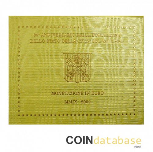 Set Obverse Image minted in VATICAN in 2009 (Annual Mint Sets BU)  - The Coin Database