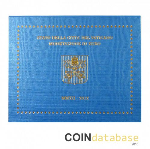 Set Obverse Image minted in VATICAN in 2012 (Annual Mint Sets BU)  - The Coin Database