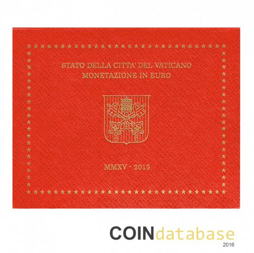 Set Obverse Image minted in VATICAN in 2015 (Annual Mint Sets BU)  - The Coin Database