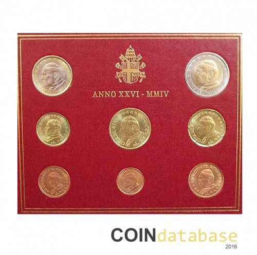 Set Reverse Image minted in VATICAN in 2004 (Annual Mint Sets BU)  - The Coin Database