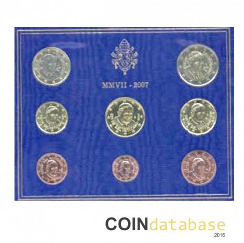 Set Reverse Image minted in VATICAN in 2007 (Annual Mint Sets BU)  - The Coin Database