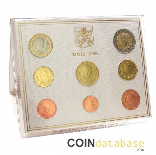 Set Reverse Image minted in VATICAN in 2009 (Annual Mint Sets BU)  - The Coin Database