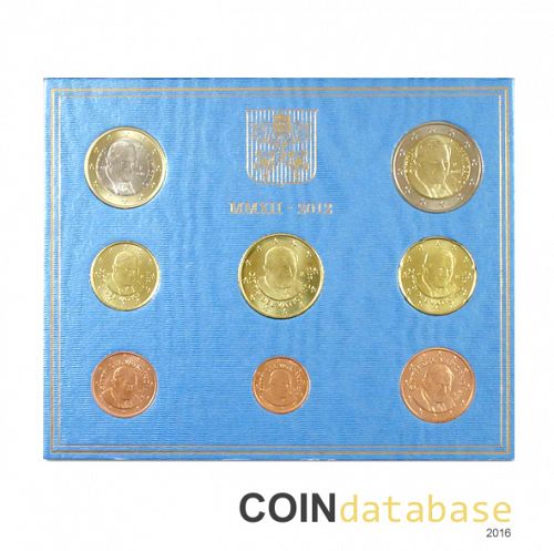 Set Reverse Image minted in VATICAN in 2012 (Annual Mint Sets BU)  - The Coin Database