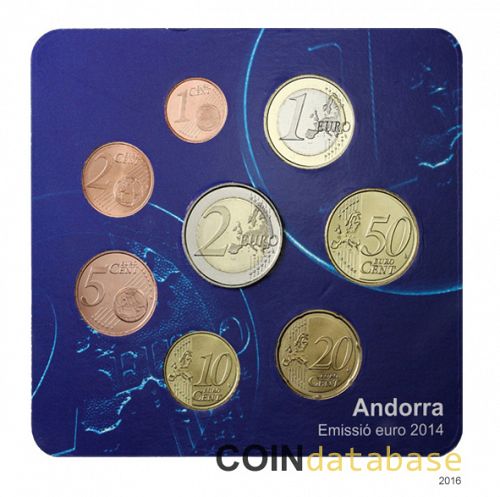 Set Reverse Image minted in ANDORRA in 2014 (Starter pack)  - The Coin Database