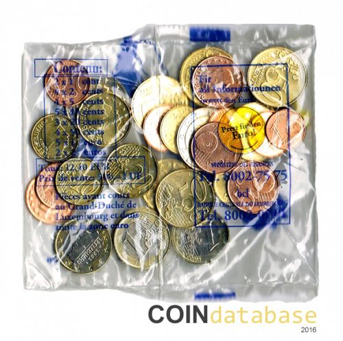 Set Obverse Image minted in LUXEMBOURG in 2002 (Starter pack)  - The Coin Database